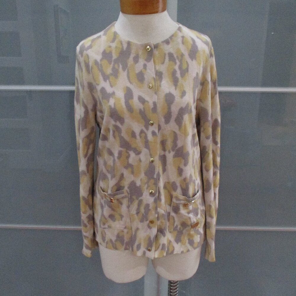 Naulover Camouflage Print Long Sleeve Cardigan Sweater